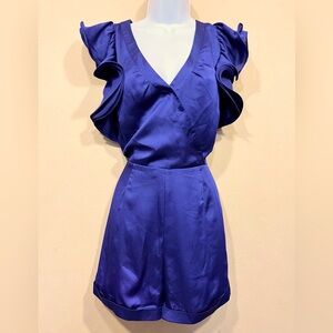 Ark & Co. Purple Ruffle Romper